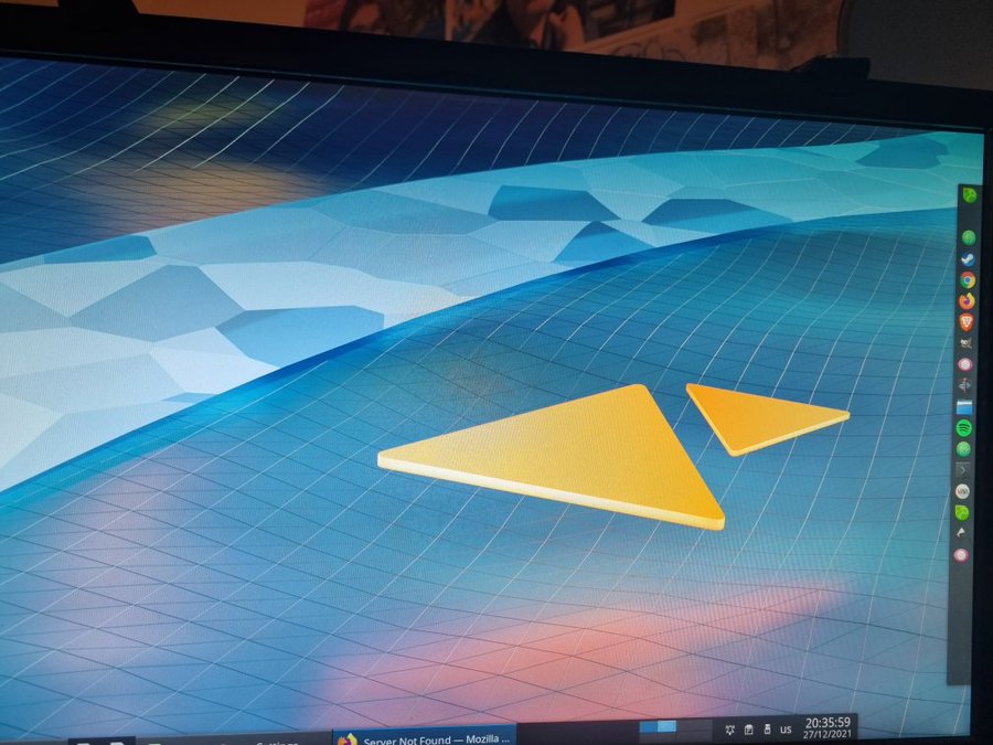 Imagem do ambiente desktop KDE Plasma