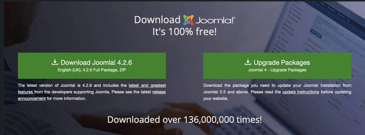 Joomla download site