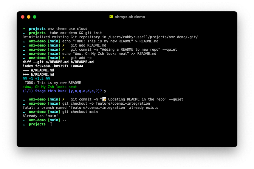 modern unix zsh